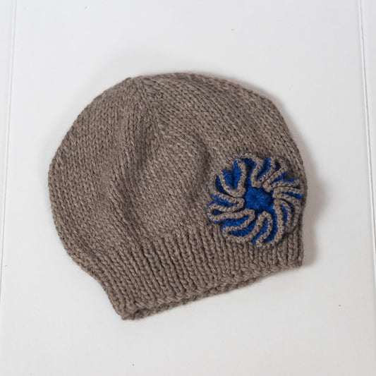 Hat Ski-Knitted-Applique