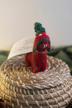 3.5 inch Christmas Alpaca