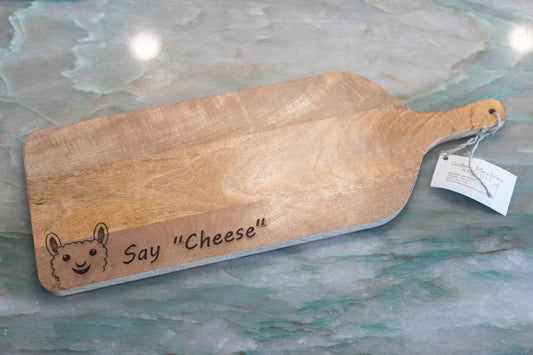 Alpaca Cutting Board-Say Cheese