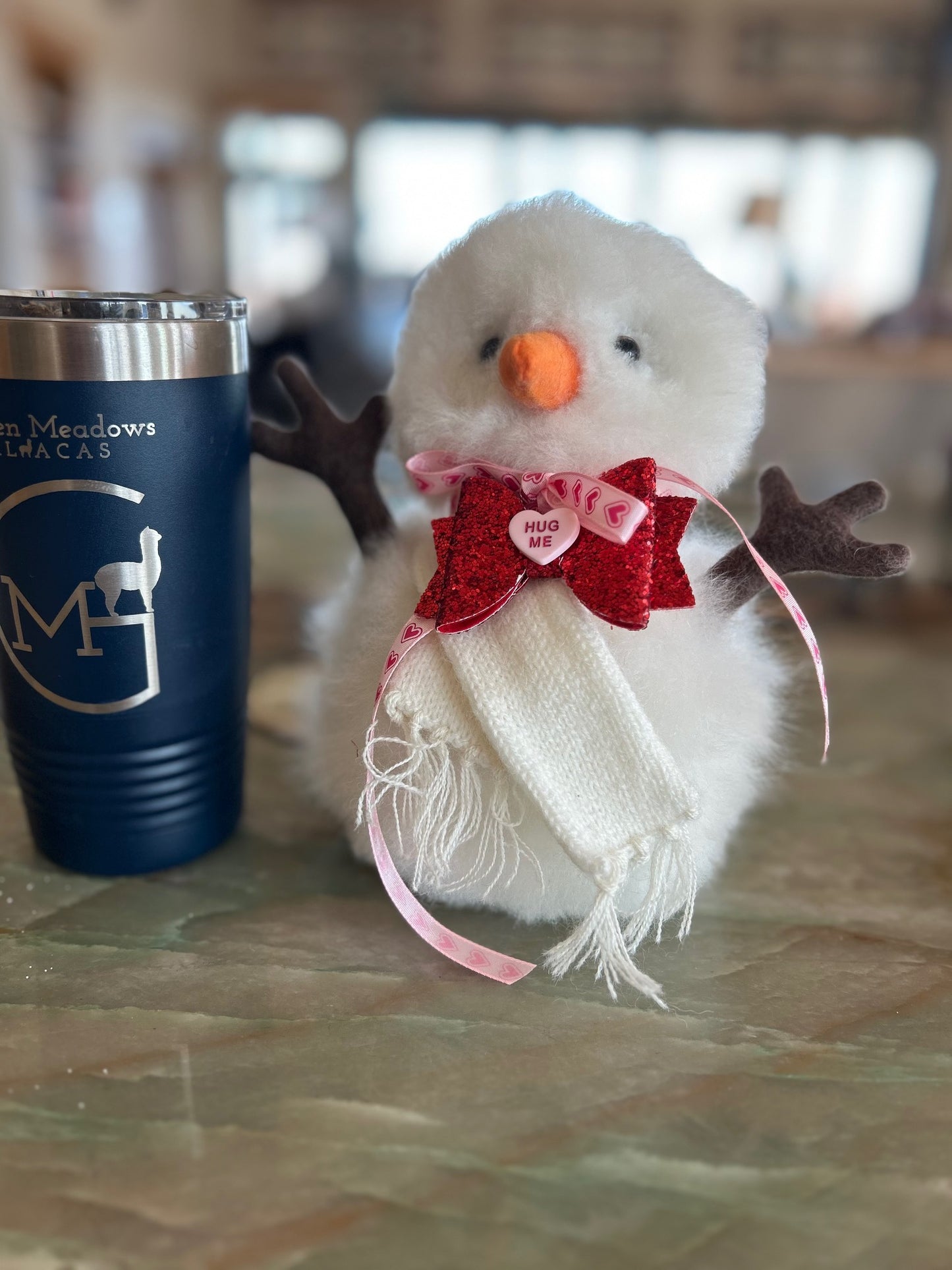 Snowman-White - Stuffed HUG ME