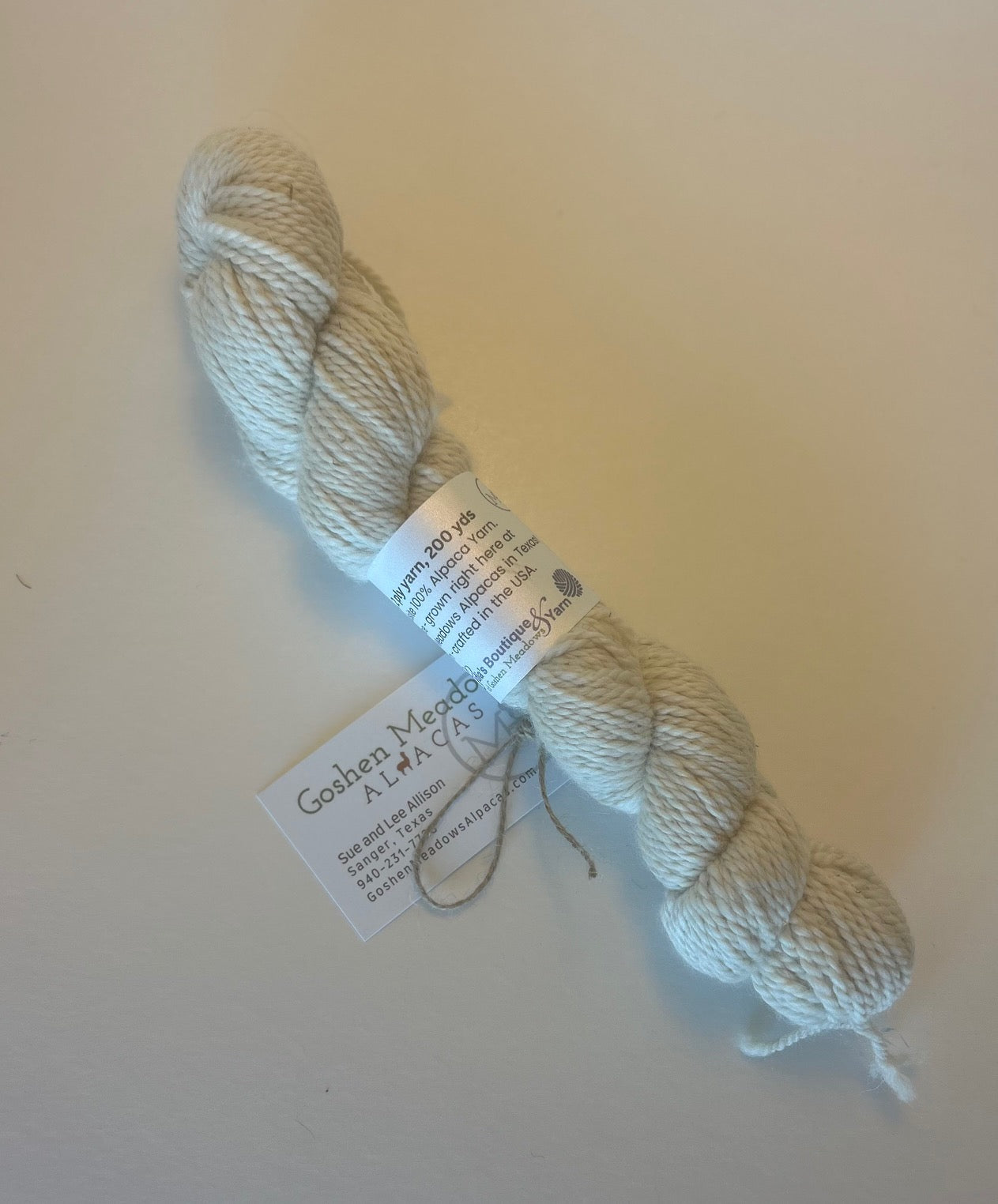 Alpaca Yarn -Home Grown