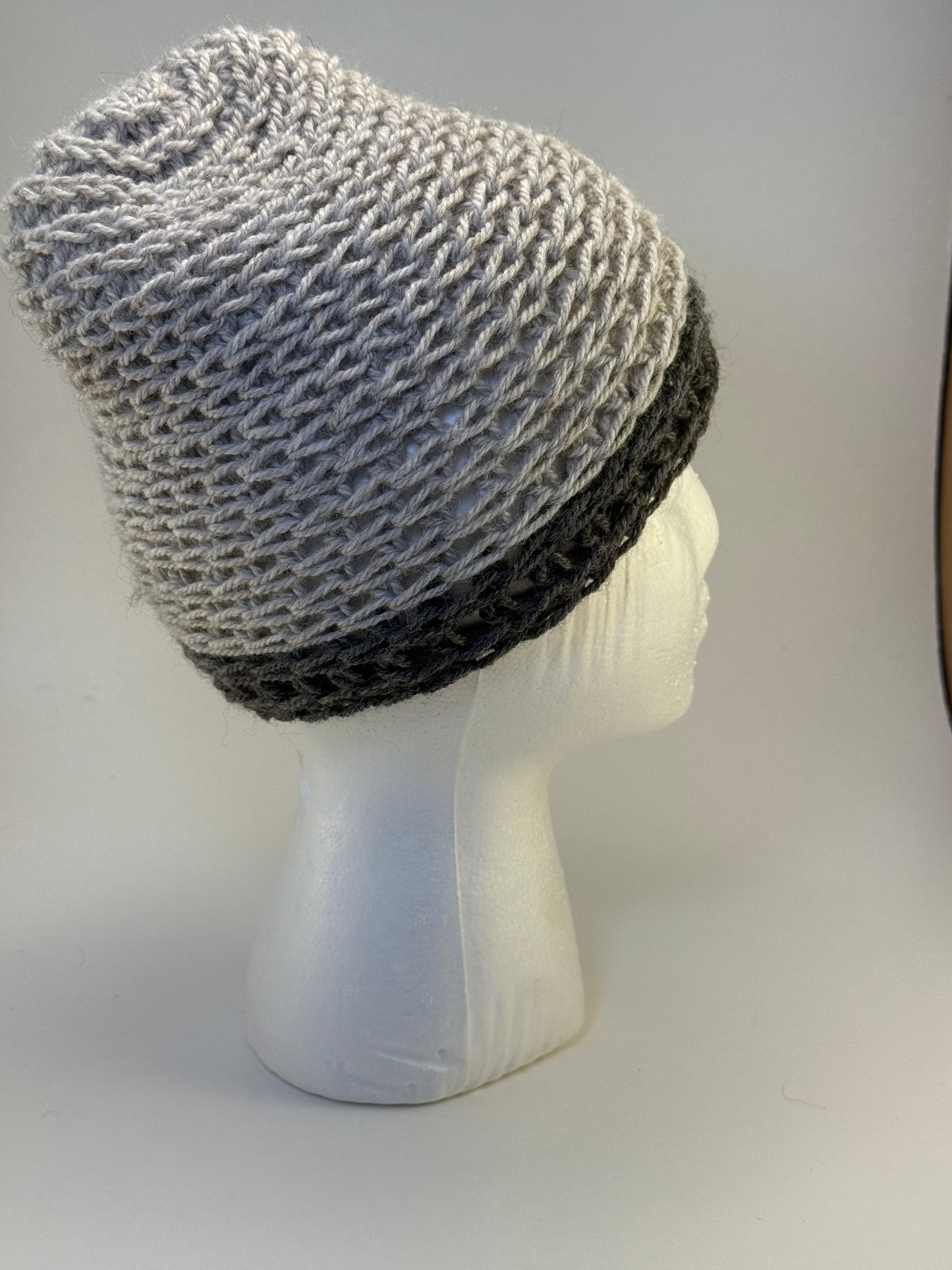 Adult Lightweight Handmade Crocheted Alpaca Hat
