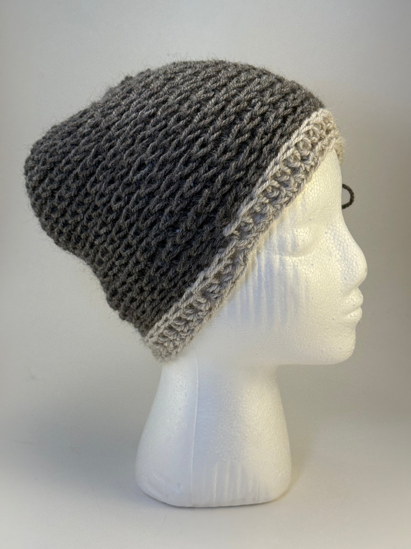 Adult Lightweight Handmade Crocheted Alpaca Hat