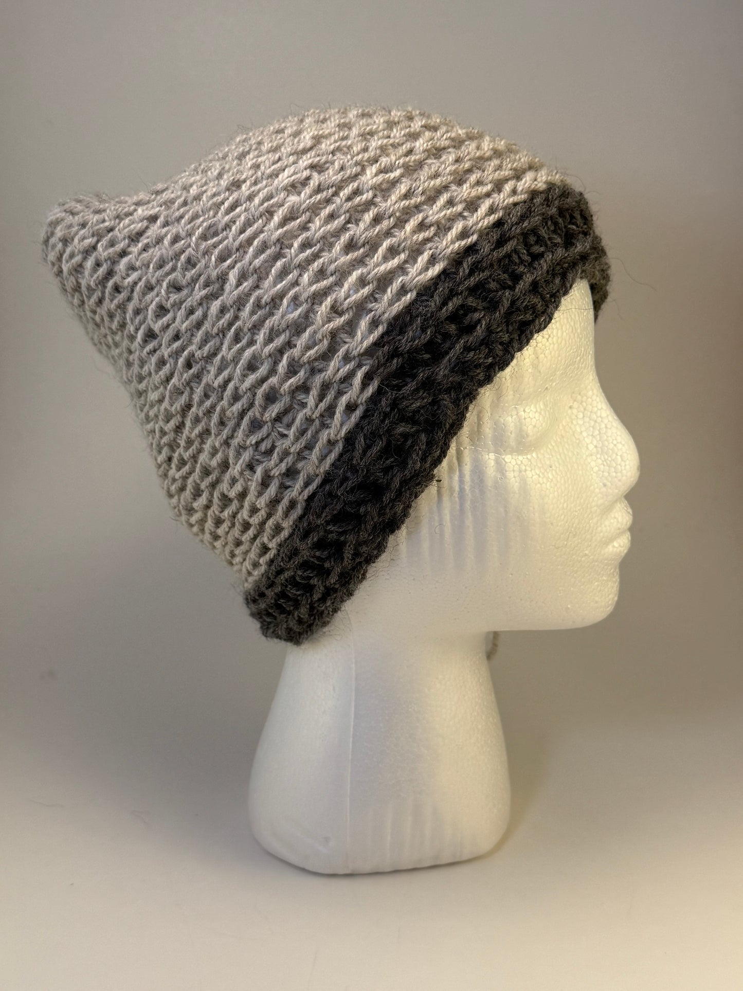 Adult Lightweight Handmade Crocheted Alpaca Hat
