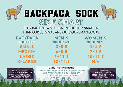 BackPaca Sock Lt Wt Sport
