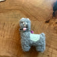 Needle-Felted Alpaca Fiber Pin