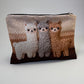 Three Alpacas Zippered Pouch