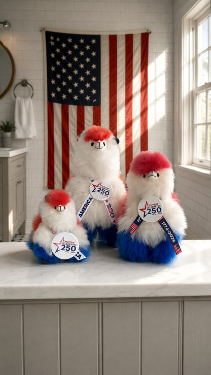 AmeriPaca Plush - Red, White & Blue - In Three Sizes