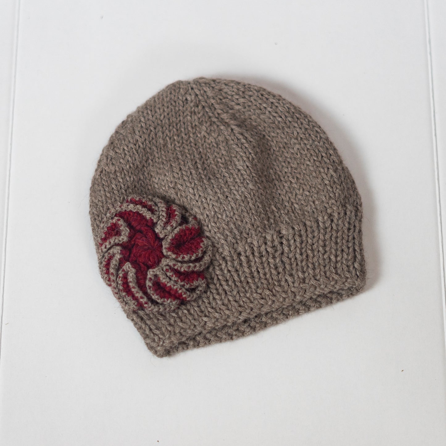 Hat Ski-Knitted-Applique
