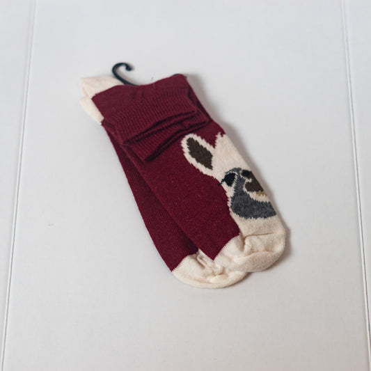 Ankle Socks- Alpaca Face