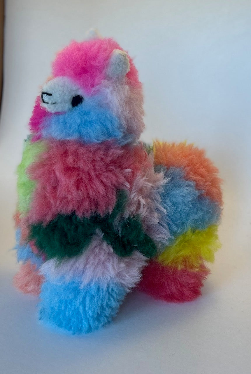 Stuffed Alpaca-Mulit-Colored Rescue with Band Aids