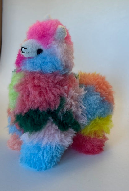 Stuffed Alpaca-Mulit-Colored Rescue with Band Aids